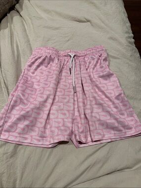 Drip Kids Pink Patterned Drawstring Shorts